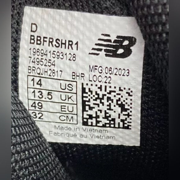 New Balance Fresh Foam BB Basketball Shoes Mid-Top Size 14 Like New MSRP $130 - Picture 7 of 9